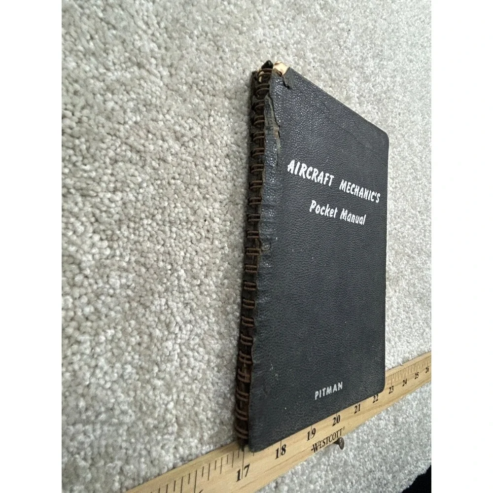 Aircraft Mechanic's Pocket Manual Ashkouti 1941 Spiral Bound Pitman Aviation